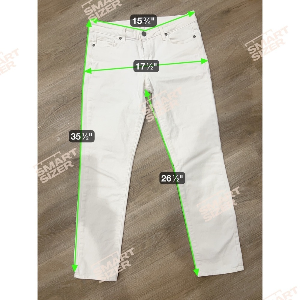 Paige Kylie Crop White Denim. Size 28 - Picture 8 of 8